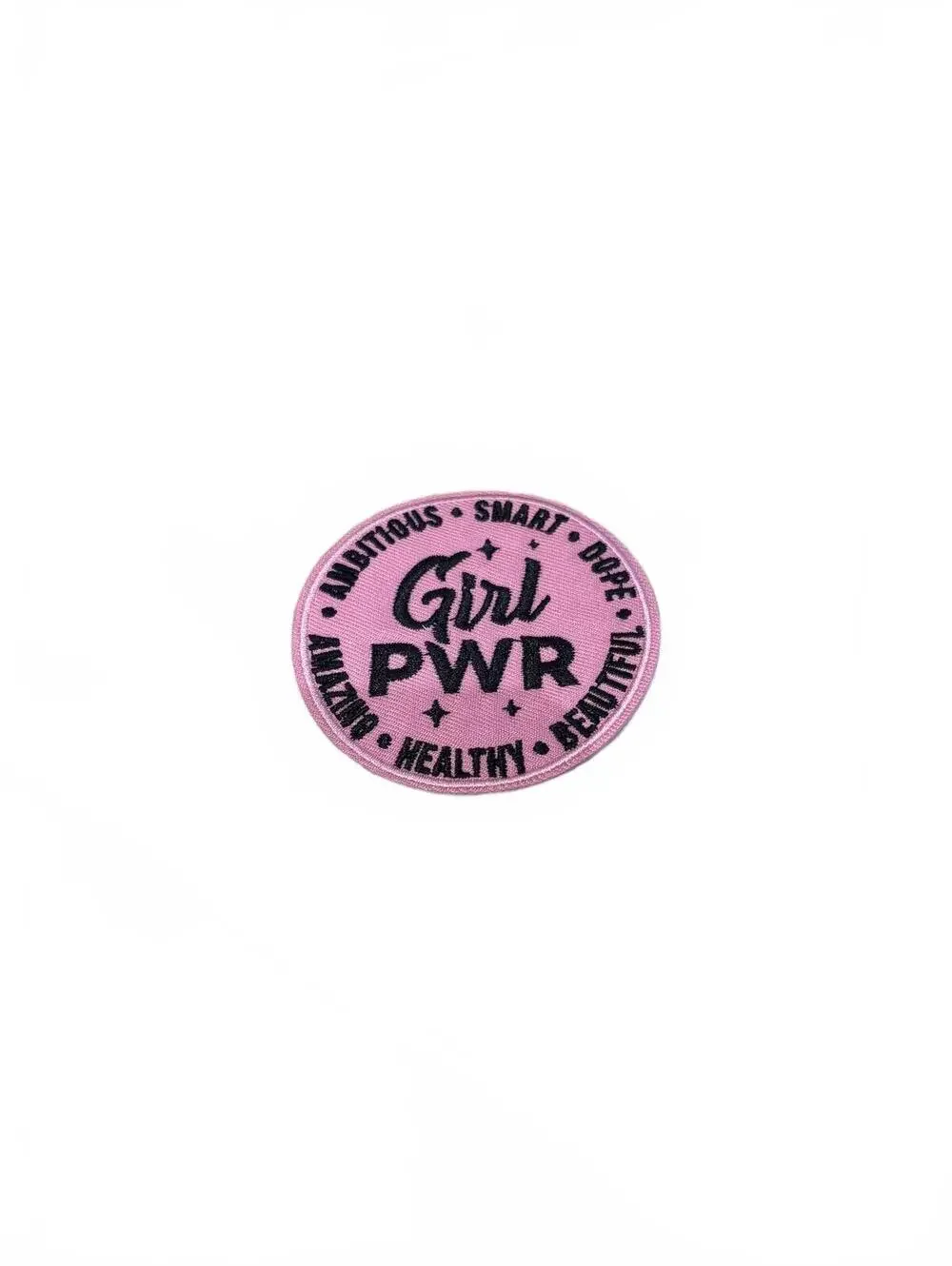 Pink Girl PWR Embroidered Patch